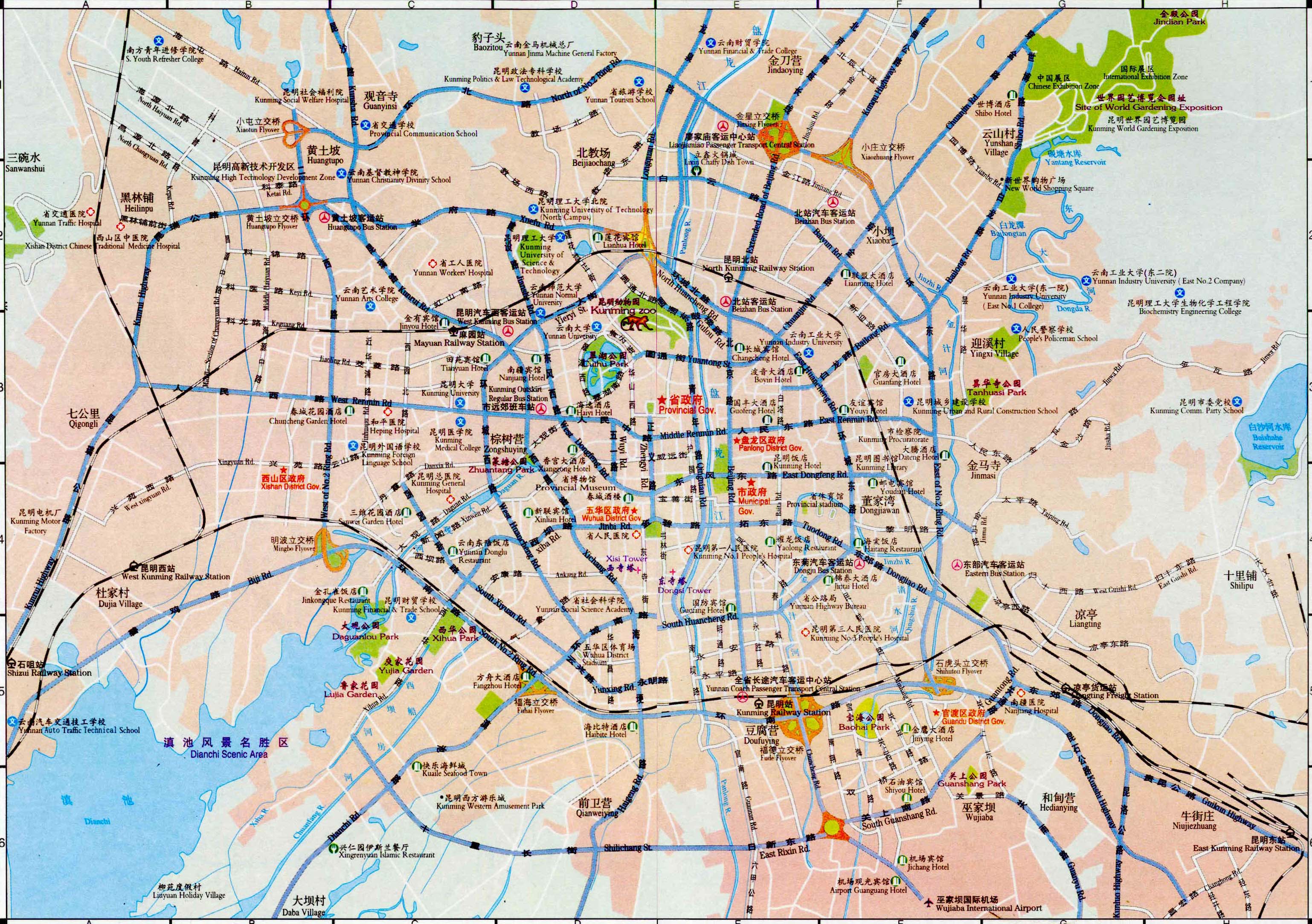 Map Kunming
